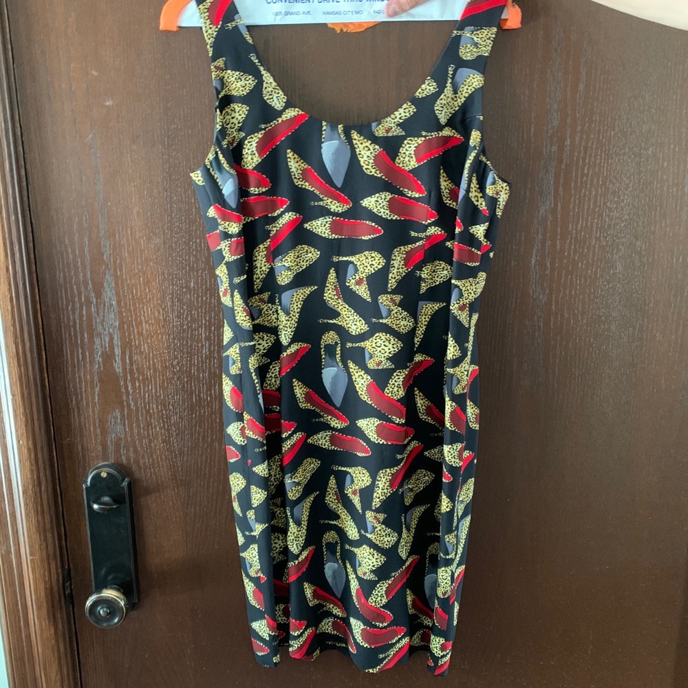 Cheetah print high heel dress